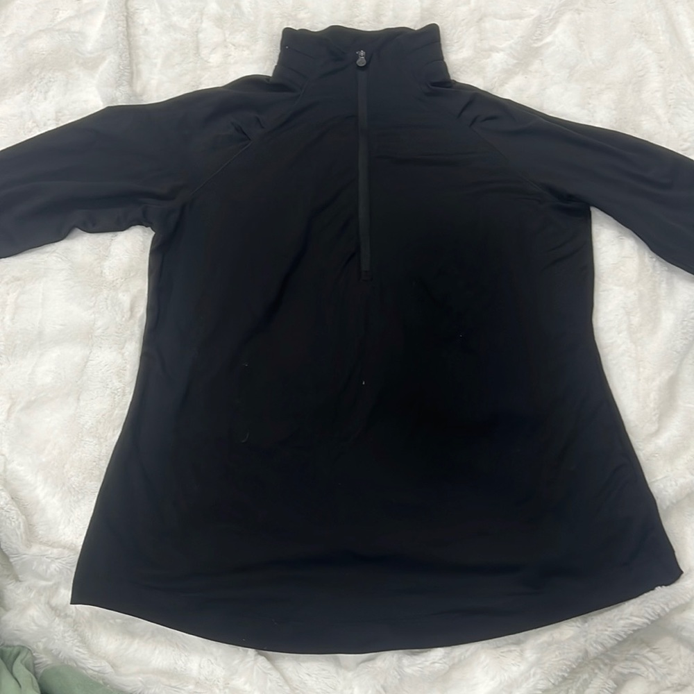 Black half zip up